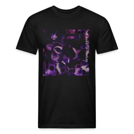 The Bluest of Purples Men's Fitted T - black