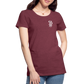 Relic Hearts Insignia Women's Premium T - heather burgundy