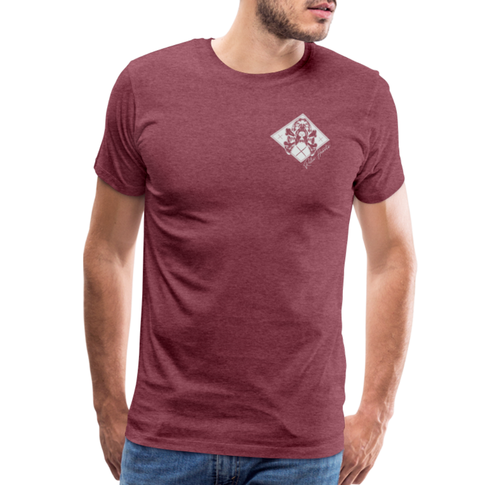 Bloodhound For Oblivion Men's Premium T - heather burgundy