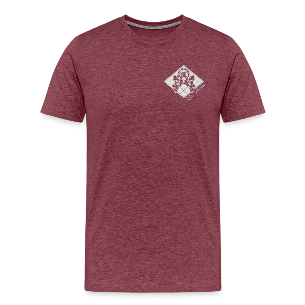 Bloodhound For Oblivion Men's Premium T - heather burgundy