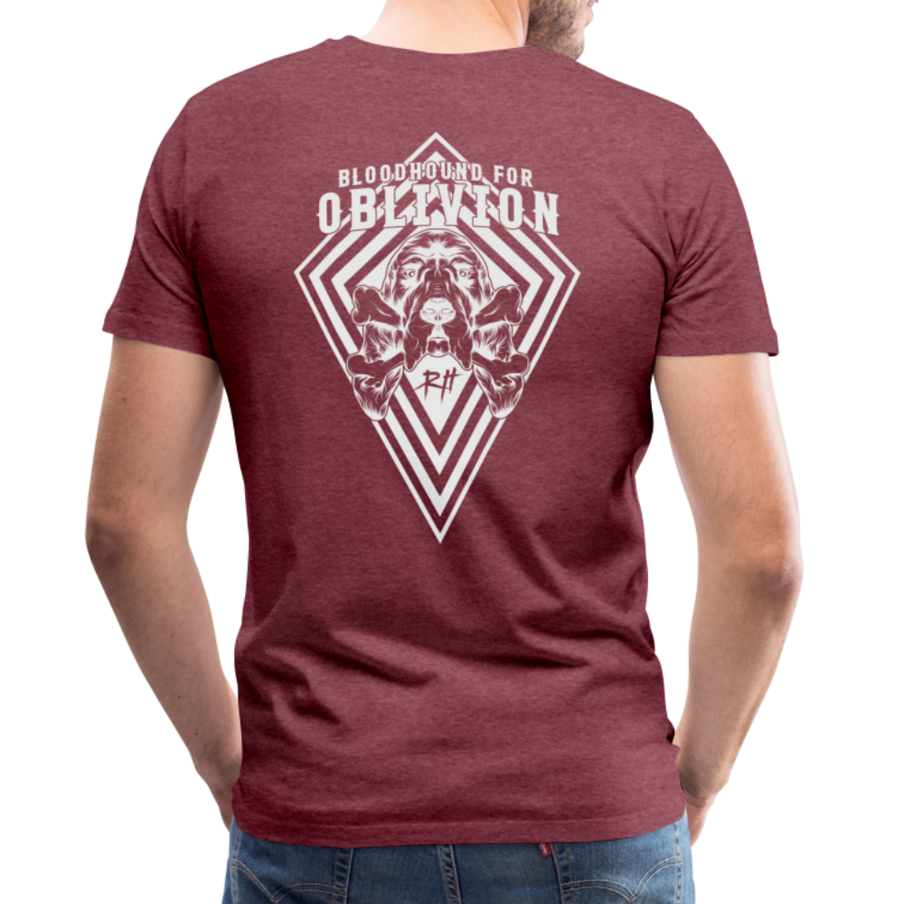 Bloodhound For Oblivion Men's Premium T - heather burgundy