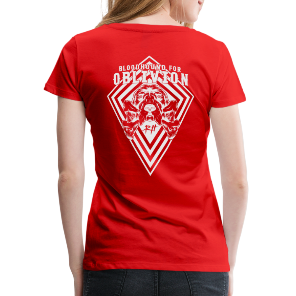 Bloodhound For Oblivion Women's Premium T - red