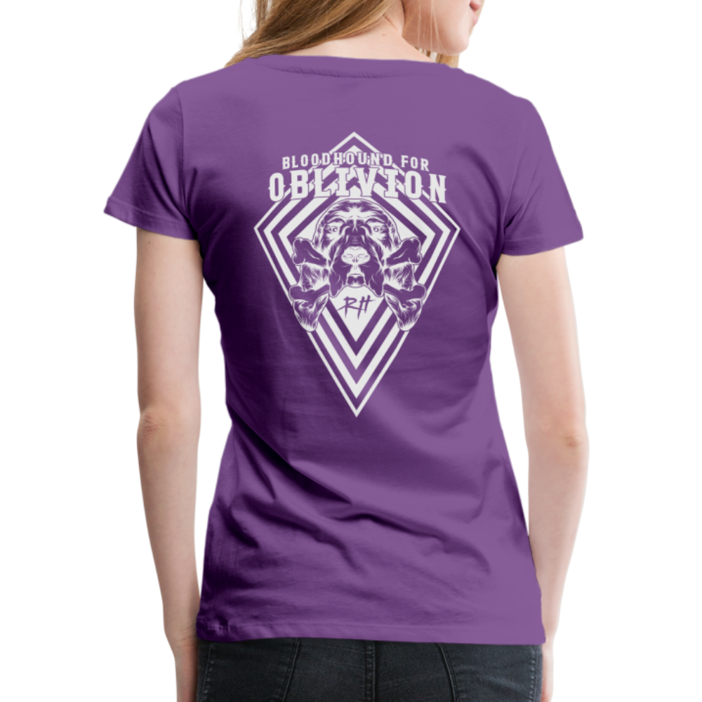 Bloodhound For Oblivion Women's Premium T - purple