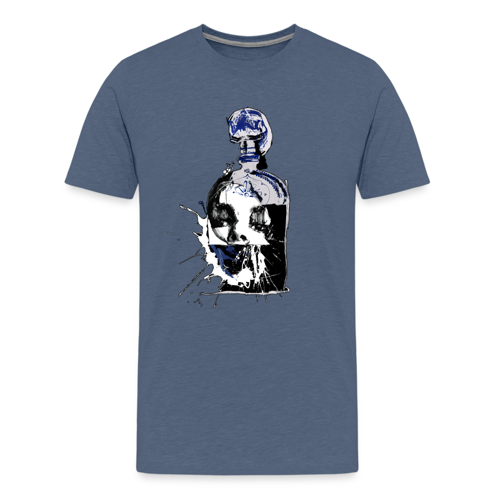 Qué Bonito Es Un Entierro Men's Premium T - heather blue