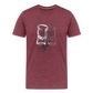 Dos Tequilas Men's Premium T - heather burgundy