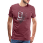 Dos Tequilas Men's Premium T - heather burgundy