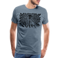 S.T.R.I.V.E. Black Ink Men's Premium T - steel blue