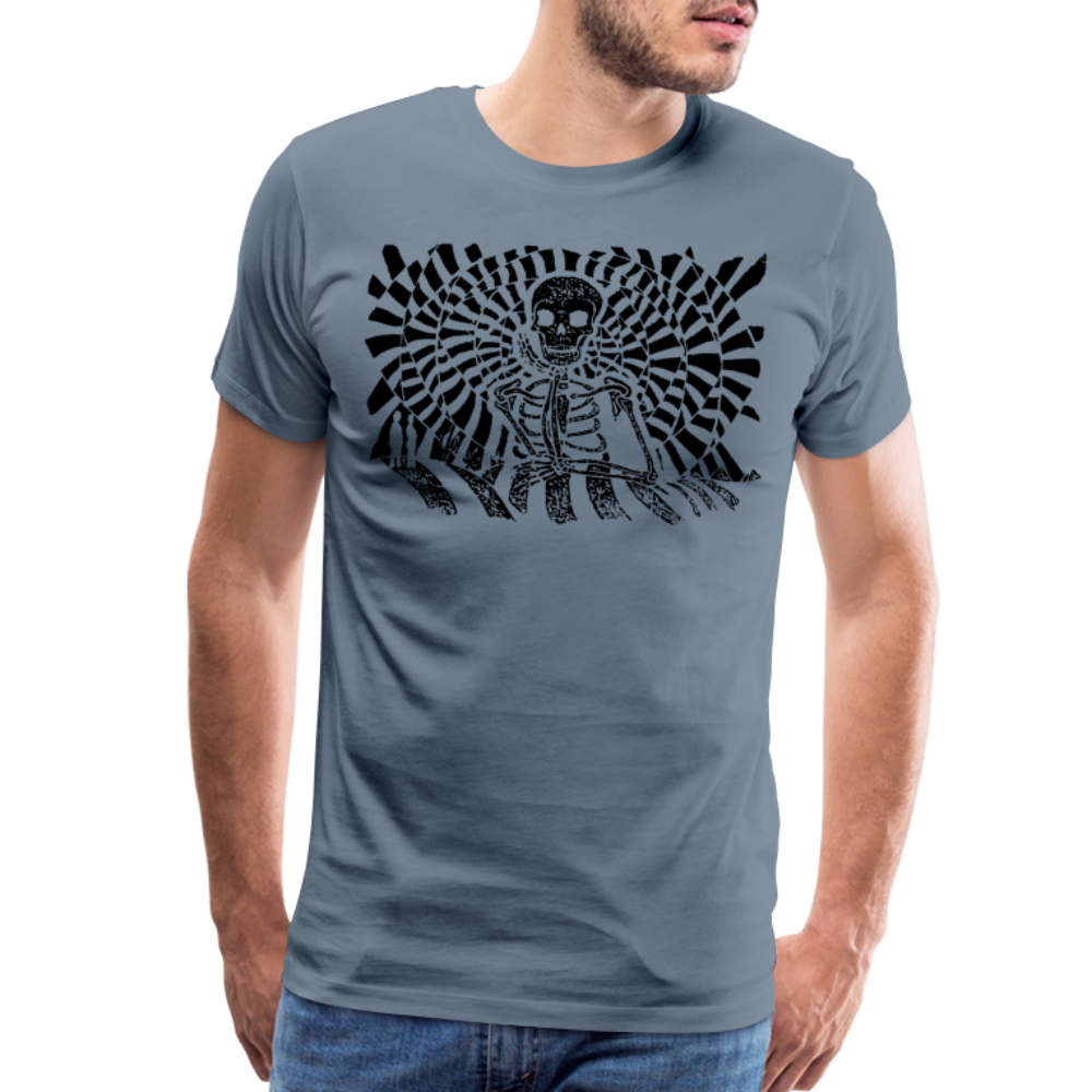 S.T.R.I.V.E. Black Ink Men's Premium T - steel blue