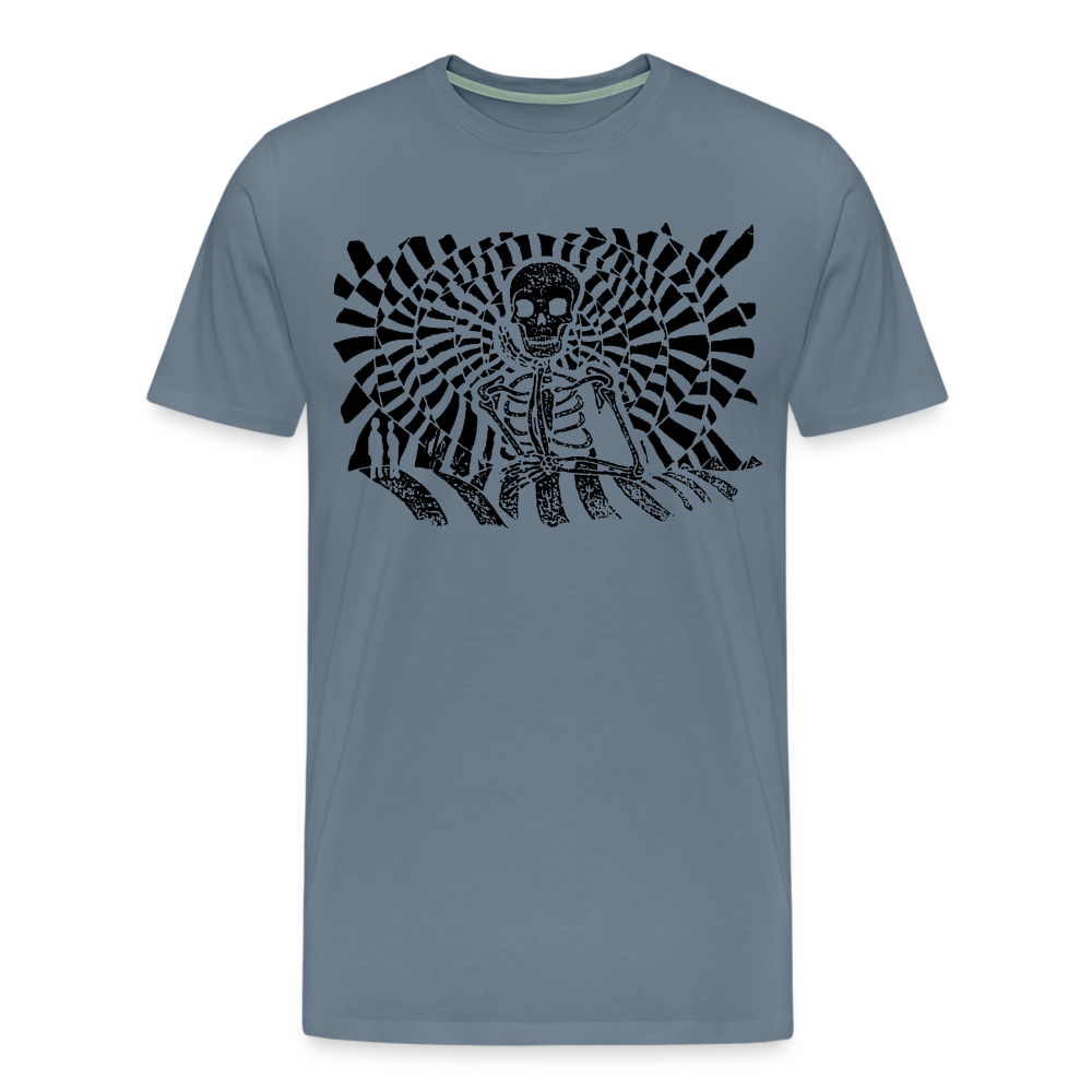 S.T.R.I.V.E. Black Ink Men's Premium T - steel blue