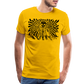 S.T.R.I.V.E. Black Ink Men's Premium T - sun yellow