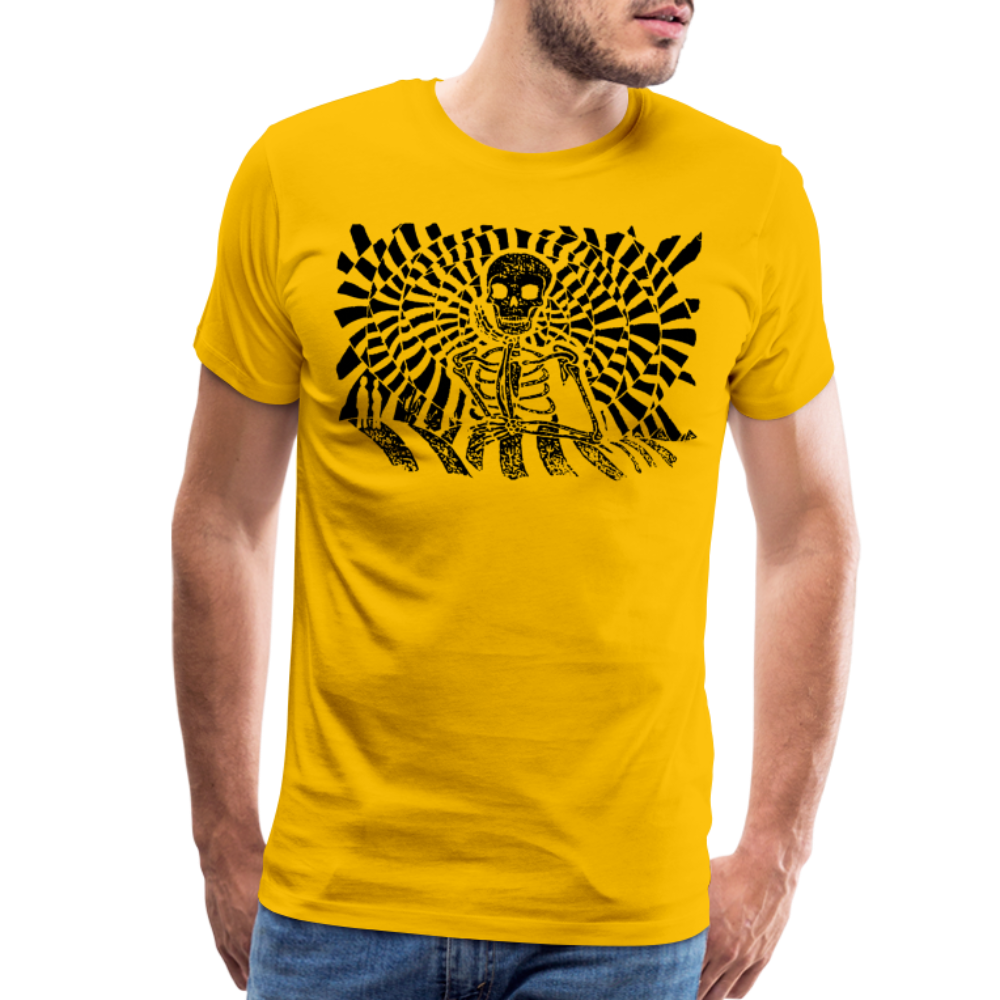 S.T.R.I.V.E. Black Ink Men's Premium T - sun yellow