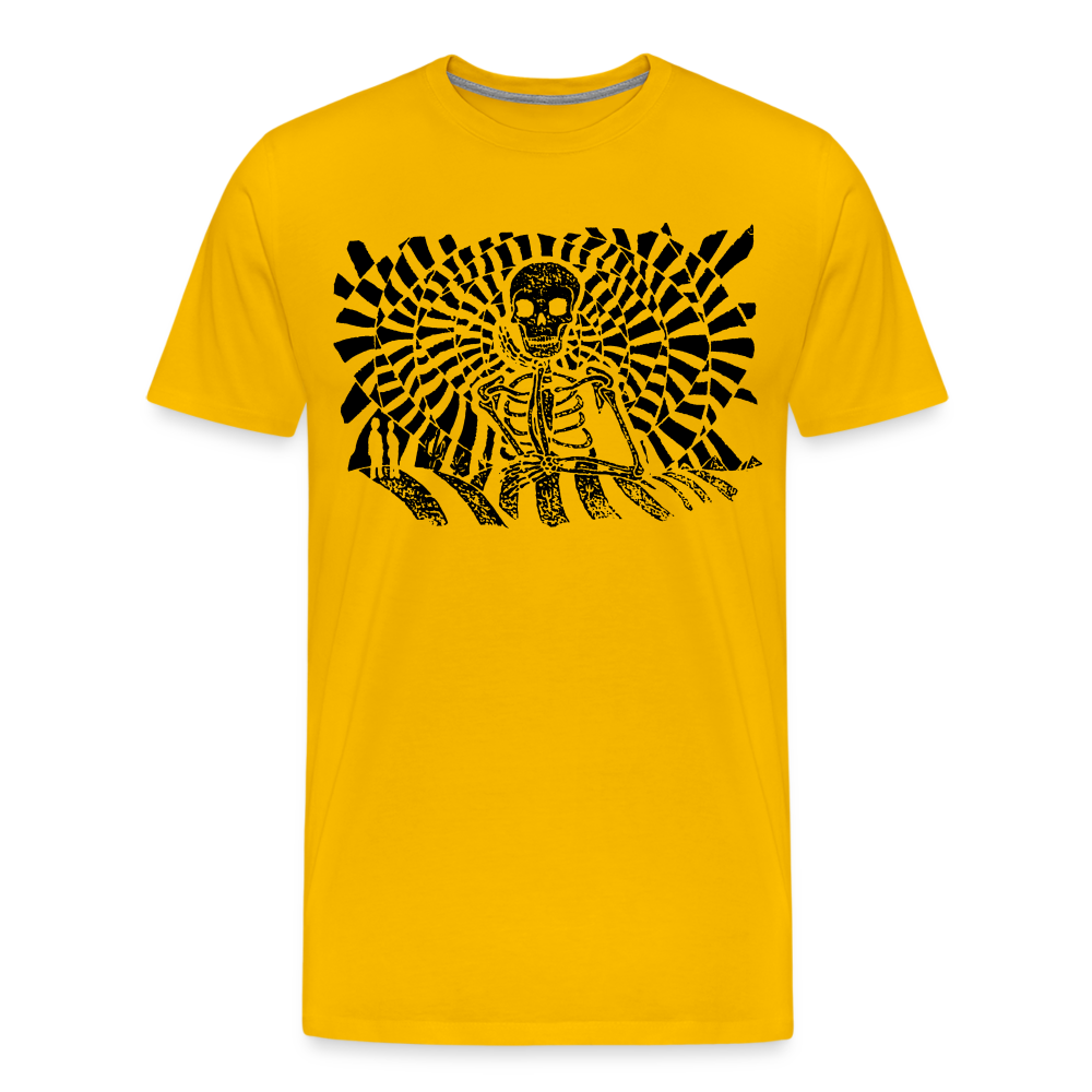 S.T.R.I.V.E. Black Ink Men's Premium T - sun yellow