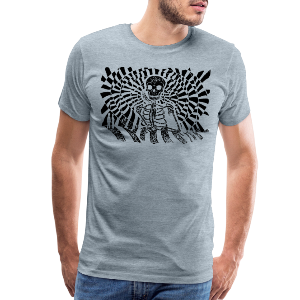 S.T.R.I.V.E. Black Ink Men's Premium T - heather ice blue