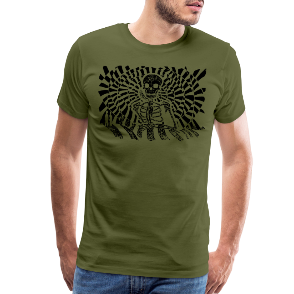 S.T.R.I.V.E. Black Ink Men's Premium T - olive green