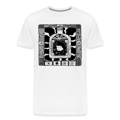 Guadalajara Black Ink Men's Premium T - white