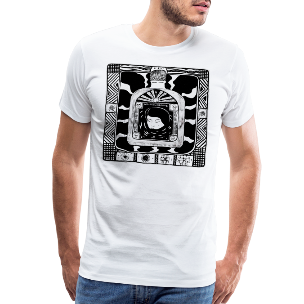 Guadalajara Black Ink Men's Premium T - white