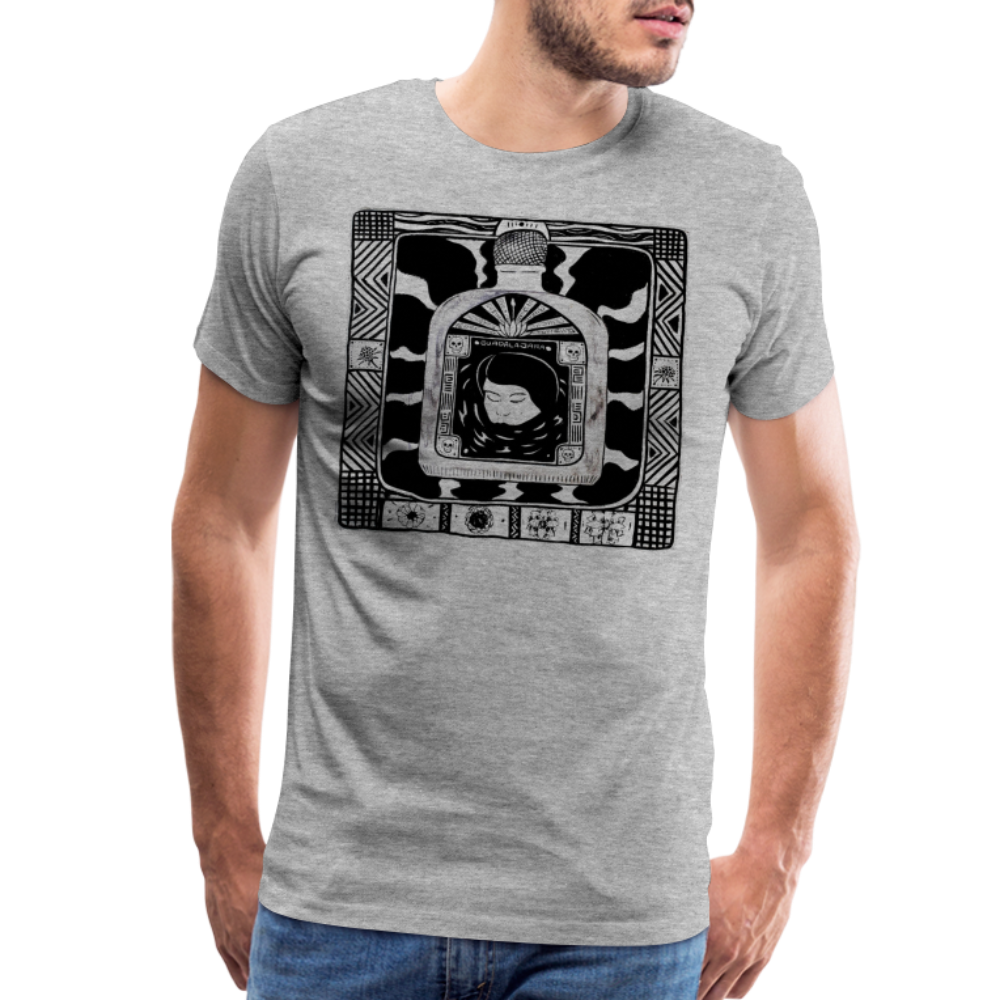 Guadalajara Black Ink Men's Premium T - heather gray