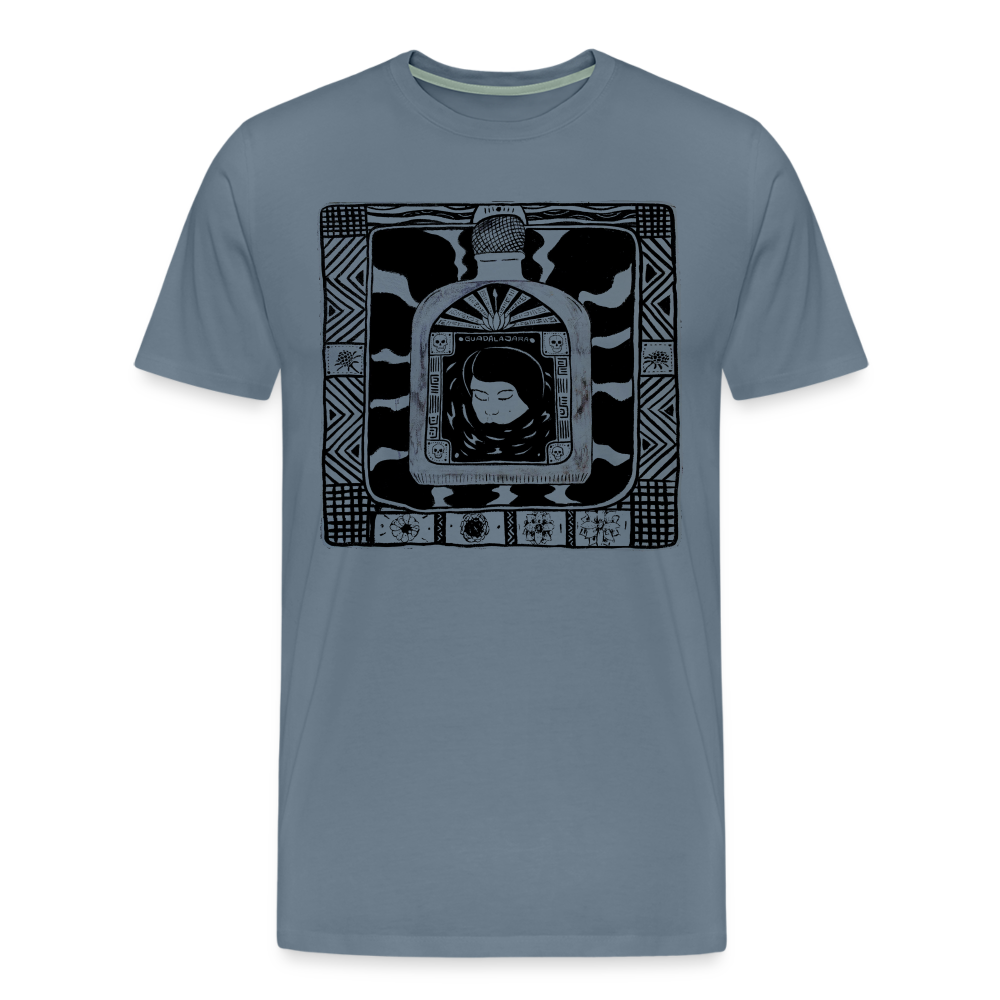 Guadalajara Black Ink Men's Premium T - steel blue