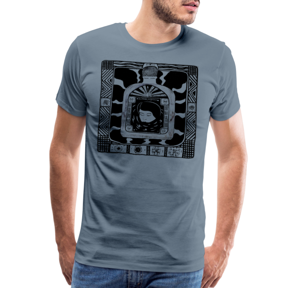 Guadalajara Black Ink Men's Premium T - steel blue