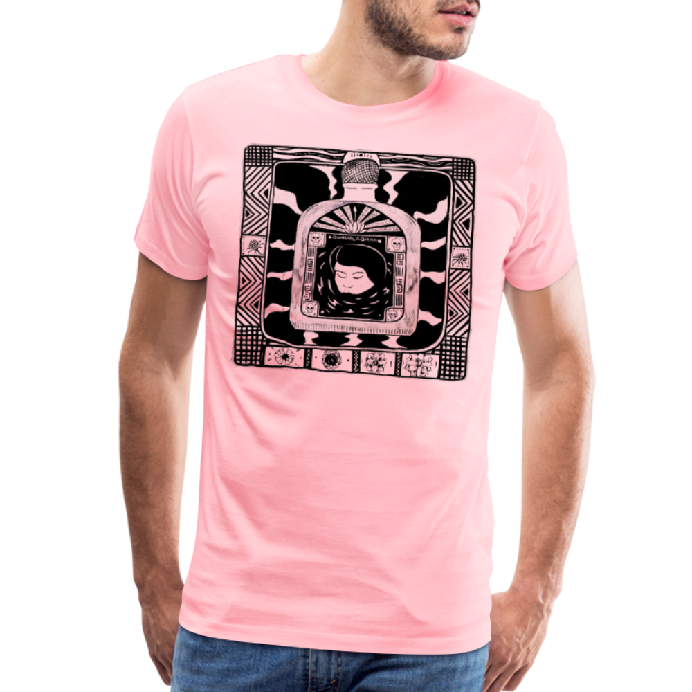 Guadalajara Black Ink Men's Premium T - pink