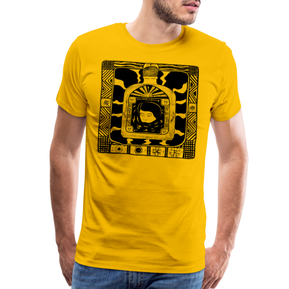 Guadalajara Black Ink Men's Premium T - sun yellow