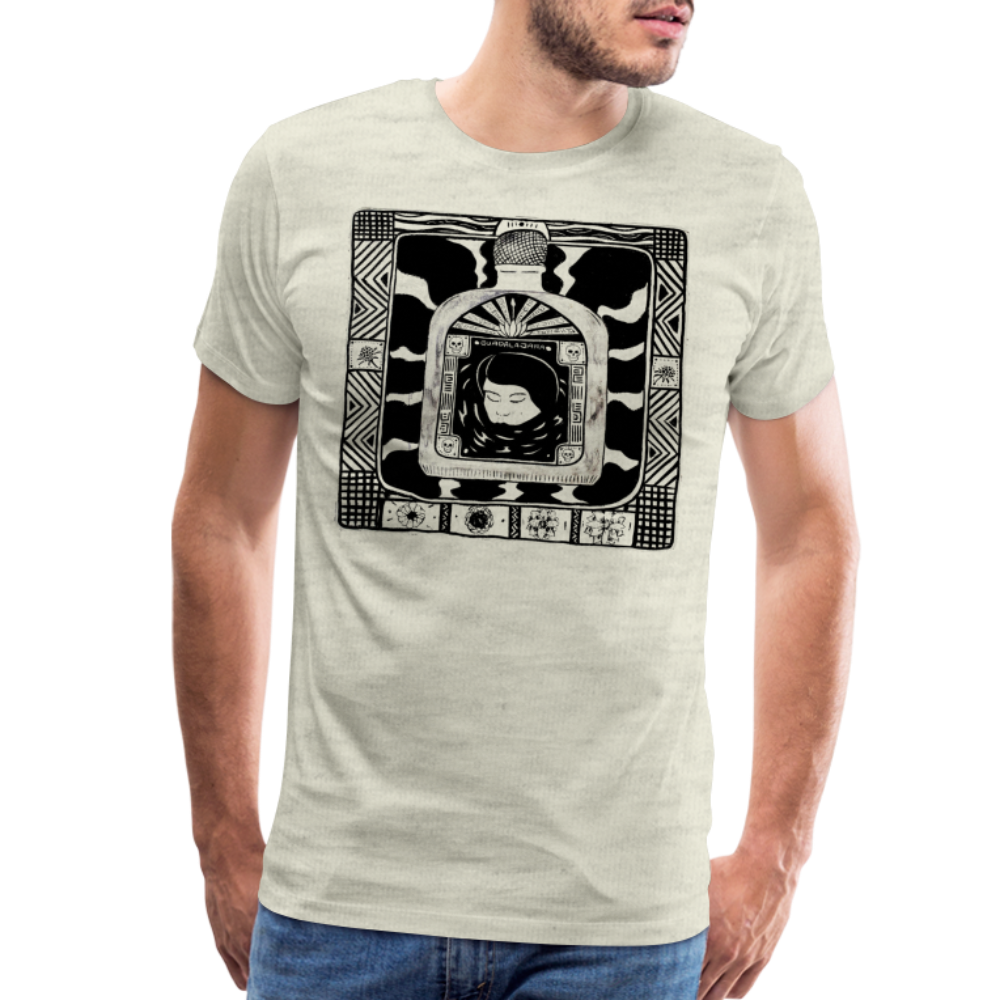 Guadalajara Black Ink Men's Premium T - heather oatmeal