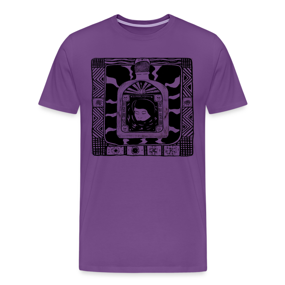 Guadalajara Black Ink Men's Premium T - purple