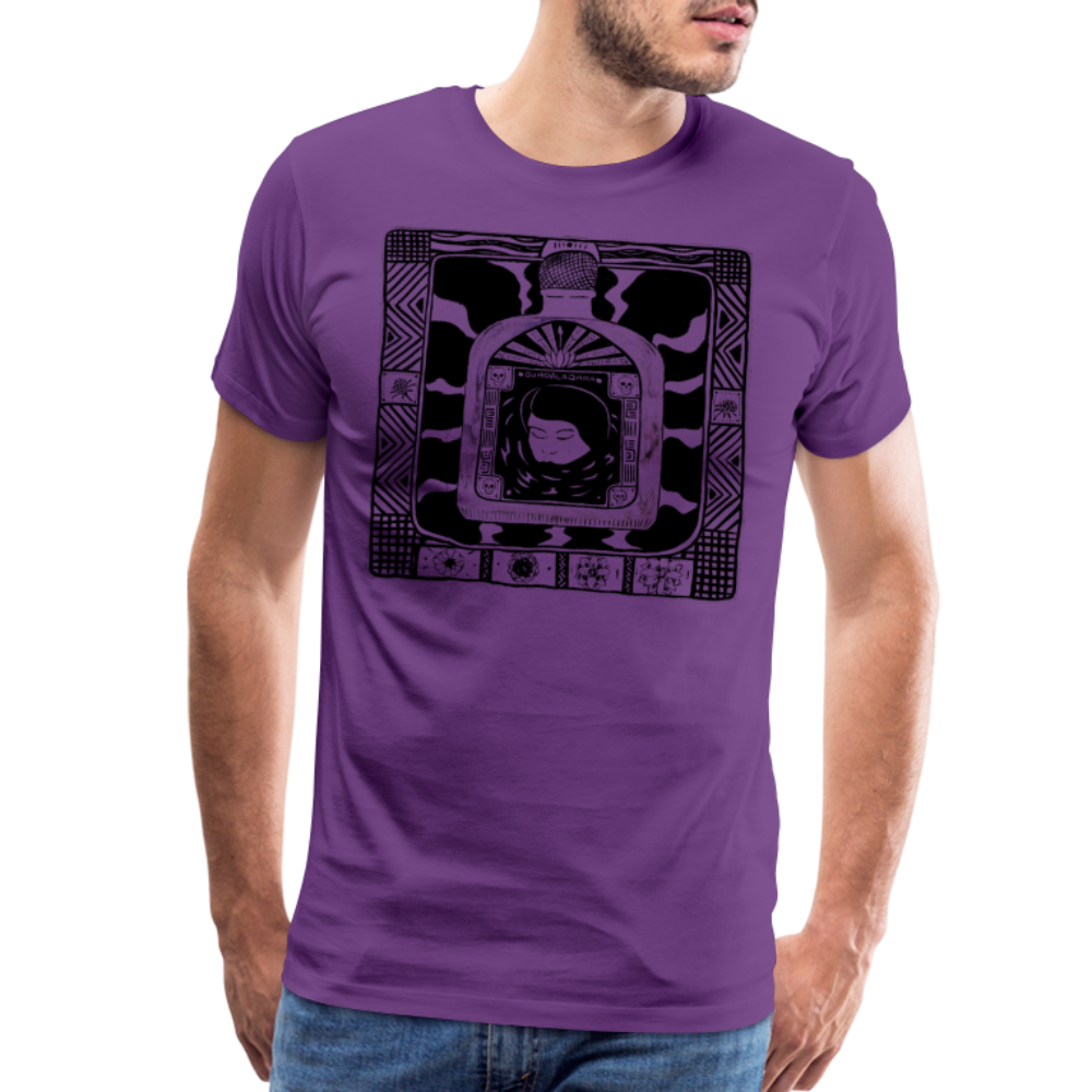 Guadalajara Black Ink Men's Premium T - purple