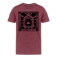 Guadalajara Black Ink Men's Premium T - heather burgundy