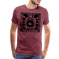 Guadalajara Black Ink Men's Premium T - heather burgundy