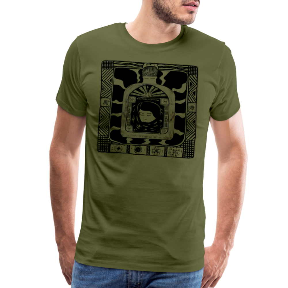 Guadalajara Black Ink Men's Premium T - olive green