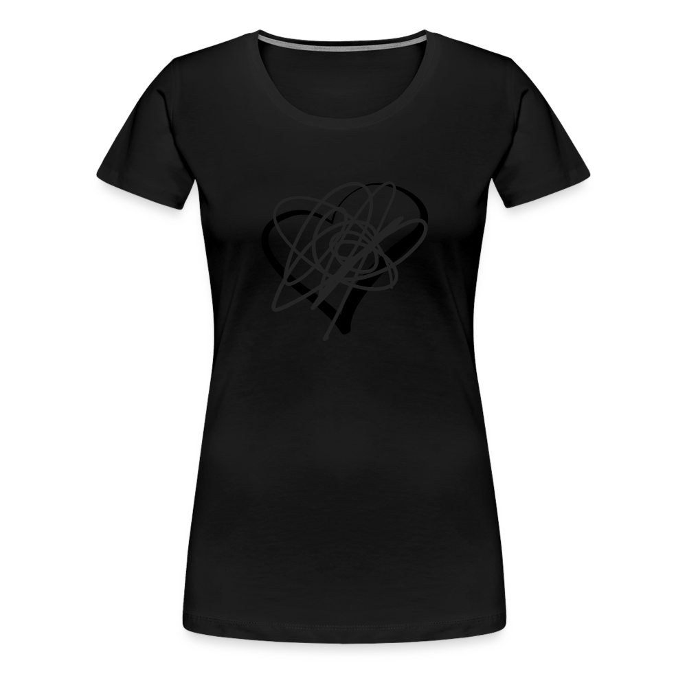 Black Heart Sigil Women's Premium T - black