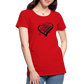 Black Heart Sigil Women's Premium T - red