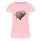 Black Heart Sigil Women's Premium T - pink