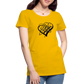 Black Heart Sigil Women's Premium T - sun yellow