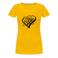 Black Heart Sigil Women's Premium T - sun yellow