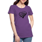 Black Heart Sigil Women's Premium T - purple