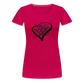 Black Heart Sigil Women's Premium T - dark pink