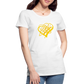 Gold Heart Sigil Women's Premium T - white