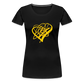 Gold Heart Sigil Women's Premium T - black