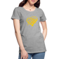 Gold Heart Sigil Women's Premium T - heather gray