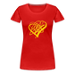 Gold Heart Sigil Women's Premium T - red