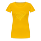 Gold Heart Sigil Women's Premium T - sun yellow