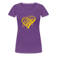 Gold Heart Sigil Women's Premium T - purple