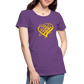 Gold Heart Sigil Women's Premium T - purple