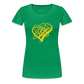 Gold Heart Sigil Women's Premium T - kelly green