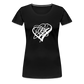 White Heart Sigil Women's Premium T - black