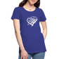 White Heart Sigil Women's Premium T - royal blue