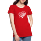 White Heart Sigil Women's Premium T - red