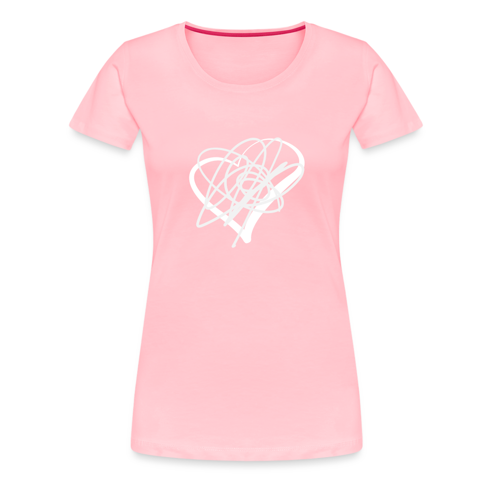 White Heart Sigil Women's Premium T - pink